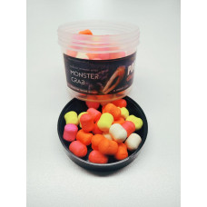 Бойли Trinity Baits POP UPS MONSTER CRAB DUMBBELLS FLUORO MIX 8-12мм 25г