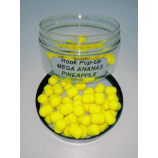 Бойли Adder AC Hook Boilies AVID  POP-UP Dumbell  8/10 mm  Mega Ananas  ананас 90ml 20г